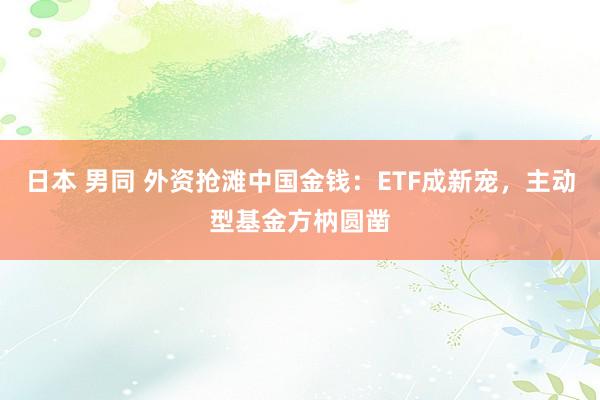 日本 男同 外资抢滩中国金钱：ETF成新宠，主动型基金方枘圆凿